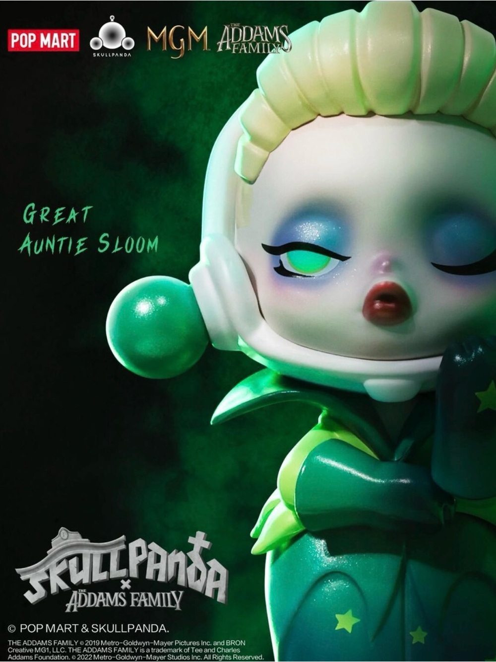 Skullpanda From “Addams Family” Series Figures - “ Auntie”